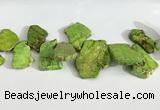 CDE1445 Top drilled 15*25mm - 30*50mm freefrom sea sediment jasper beads