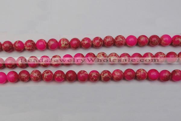 CDE2015 15.5 inches 12mm round dyed sea sediment jasper beads