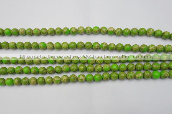 CDE2067 15.5 inches 6mm round dyed sea sediment jasper beads