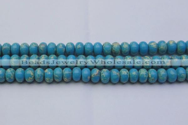 CDE2655 15.5 inches 15*20mm rondelle dyed sea sediment jasper beads