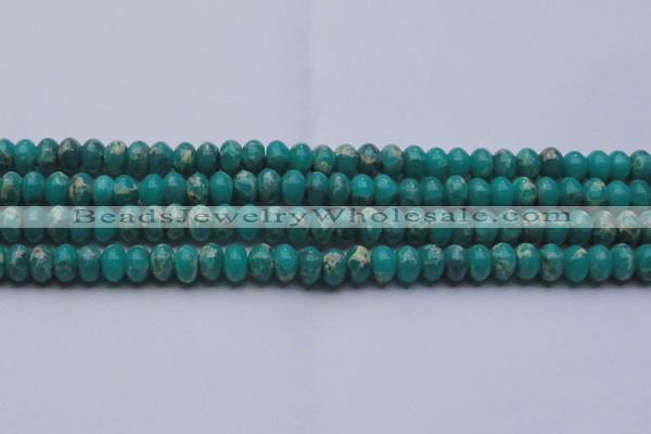 CDE2669 15.5 inches 13*18mm rondelle dyed sea sediment jasper beads
