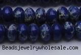 CDE2684 15.5 inches 12*16mm rondelle dyed sea sediment jasper beads