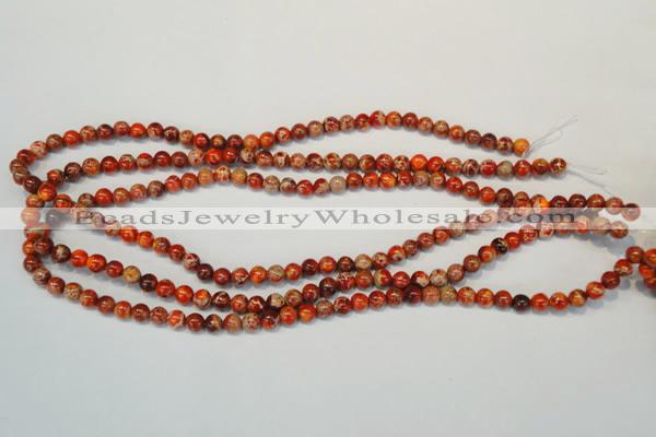 CDE491 15.5 inches 6mm round dyed sea sediment jasper beads