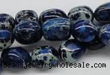 CDE63 15.5 inches 12*15mm nuggets dyed sea sediment jasper beads
