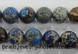 CDE814 15.5 inches 10mm round dyed sea sediment jasper beads wholesale
