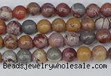 CDJ400 15.5 inches 4mm round sonoran dendritic jasper beads