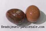 CDN1397 35*45mm egg-shaped brecciated jasper decorations wholesale