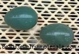 CDN337 35*50mm egg-shaped green aventurine decorations wholesale