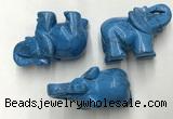 CDN418 25*50*35mm elephant imitation turquoise decorations wholesale