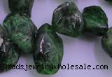 CDP75 15.5 inches 8*15mm - 10*20mm diopside chips gemstone beads