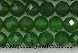 CDP78 15.5 inches 6mm faceted round diopside gemstone beads