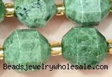 CDP80 15 inches 9*10mm faceted diopside beads