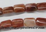 CDQ20 15.5 inches 10*14mm rectangle natural red quartz beads wholesale