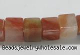 CDQ37 15.5 inches 12*12mm cube natural red quartz beads wholesale