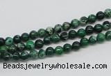 CDT68 15.5 inches 4mm round dyed aqua terra jasper beads