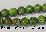 CDT921 15.5 inches 10mm round dyed aqua terra jasper beads