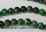 CDT956 15.5 inches 8mm round dyed aqua terra jasper beads