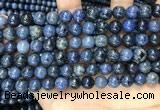 CDU352 15.5 inches 8mm round blue dumortierite beads wholesale