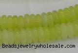 CEJ211 15.5 inches 2*6mm rondelle lemon jade beads wholesale