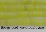 CEJ219 15.5 inches 2*4mm heishi lemon jade beads wholesale