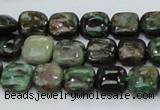 CEM22 15.5 inches 10*10mm square emerald gemstone beads wholesale