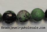 CEP110 15.5 inches 16mm faceted round epidote gemstone beads