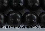 CEY09 15.5 inches 20mm round black ebony wood beads wholesale