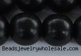 CEY10 15.5 inches 25mm round black ebony wood beads wholesale