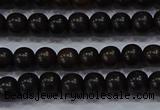 CEY51 15.5 inches 6mm round ebony wood beads wholesale