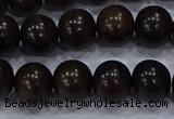 CEY53 15.5 inches 10mm round ebony wood beads wholesale