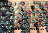 CFL1131 15.5 inches 8mm round fluorite gemstone beads wholesale