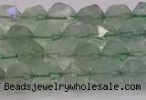 CFL1402 15.5 inches 8mm faceted nuggets green fluorite beads