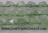 CFL1403 15.5 inches 10mm faceted nuggets green fluorite beads