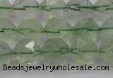 CFL1404 15.5 inches 12mm faceted nuggets green fluorite beads