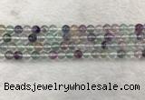 CFL1471 15.5 inches 6mm round AA grade fluorite gemstone beads