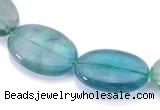 CFL19 8*12mm oval A- grade natural fluorite beads Wholesale