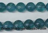 CFL664 15.5 inches 12mm round AB grade blue fluorite beads wholesale