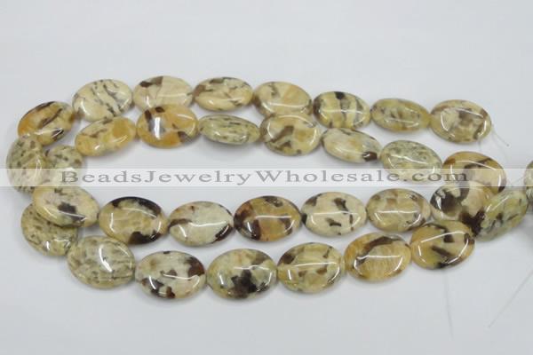 CFS203 15.5 inches 18*25mm oval natural feldspar gemstone beads