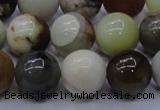 CFW16 15.5 inches 14mm round flower jade beads wholesale