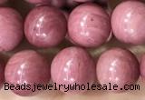 CFW51 15.5 inches 6mm round natural pink wooden jasper beads