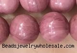 CFW53 15.5 inches 10mm round natural pink wooden jasper beads