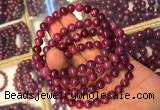 CGB2512 7.5 inches 8mm round ruby zoisite beaded bracelets