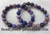 CGB2607 7.5 inches 11mm round natural sugilite beaded bracelets