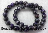 CGB2612 7.5 inches 10mm round natural sugilite beaded bracelets