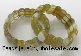 CGB3120 7.5 inches 10*20mm faceted oval agate bracelets