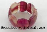CGB3494 7.5 inches 30*40mm oval agate gemstone bracelets
