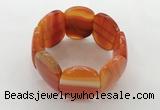 CGB3495 7.5 inches 30*40mm oval agate gemstone bracelets