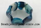 CGB3506 7.5 inches 30*40mm oval agate bracelets wholesale