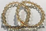 CGB4029 7.5 inches 8mm round citrine beaded bracelets wholesale