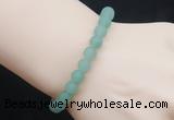 CGB5011 6mm, 8mm round matte green aventurine beads stretchy bracelets